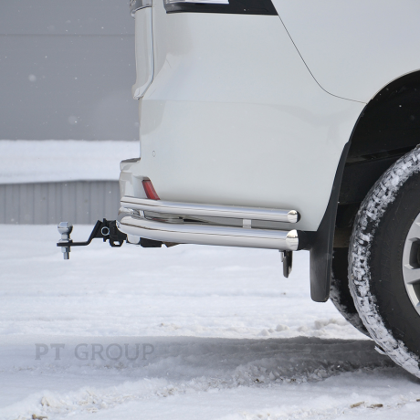 ТСУ /съемный квадрат/ с НЕРЖ накладкой TOYOTA LAND CRUISER Prado 150 2009-/ LC Prado 120 2002-2009/ LEXUS GX 460 2010-2013 купить недорого с доставкой в Омск