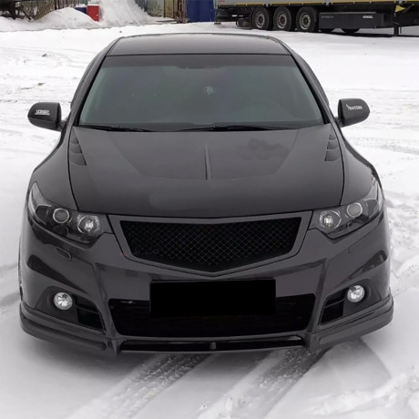 Вставка между клыками переднего бампера Modulo для Honda Accord (VIII gen)(2008-2013) купить недорого с доставкой в Омск
