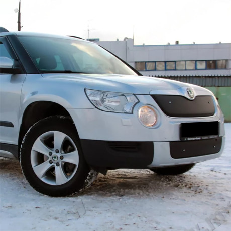 Комплект зимних экранов (текстурный пластик) для Skoda Yeti (2009-2012) купить недорого с доставкой в Омск