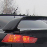Накладка (юбка) заднего бампера "EVO" var №1 для Mitsubishi Lancer X (2007-2016) купить недорого с доставкой в Омск