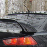 Накладка (юбка) заднего бампера "EVO" var №1 для Mitsubishi Lancer X (2007-2016) купить недорого с доставкой в Омск