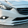 Сплиттер переднего бампера под клыки №2 "Lite Style" для Mazda 6 (2013-н.в.) купить недорого с доставкой в Омск