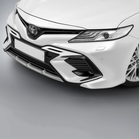Накладка на передний бампер "HARIUS" для Toyota Camry (70) купить недорого с доставкой в Омск