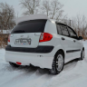 Накладка на задний бампер "Mugen style" для Hyundai Getz рестайлинг (2004-2007 г.в.) купить недорого с доставкой в Омск