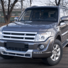 Накладка (юбка) переднего бампера "Broomer Design" (Без ДХЛ) для Mitsubishi Pajero IV (2006-2015) купить недорого с доставкой в Омск