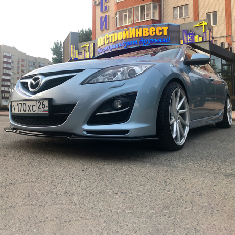 Сплиттер на передний бампер "KENSTYLE" на Mazda 6 GH Рестайлинг (2011-2013) купить недорого с доставкой в Омск