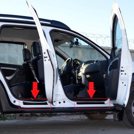 Накладки в проемы передних и задних дверей "КАРТ" для Renault Duster дорестайлинг до 2015 г.в. купить недорого с доставкой в Омск