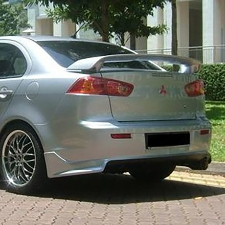 Накладка (юбка) заднего бампера "Zodiak" var №1 для Mitsubishi Lancer X (2007-2016) купить недорого с доставкой в Омск