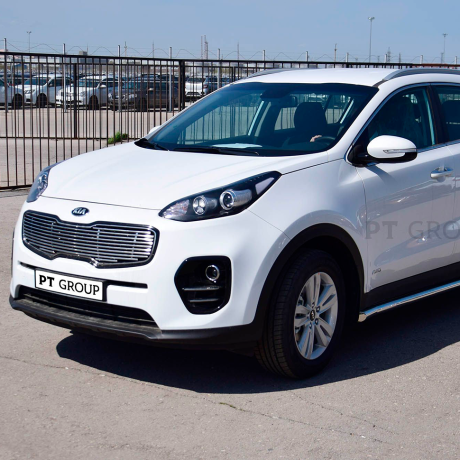 Накладка на решетку радиатора O10мм (НПС) KIA Sportage (2016-н.в.) купить недорого с доставкой в Омск
