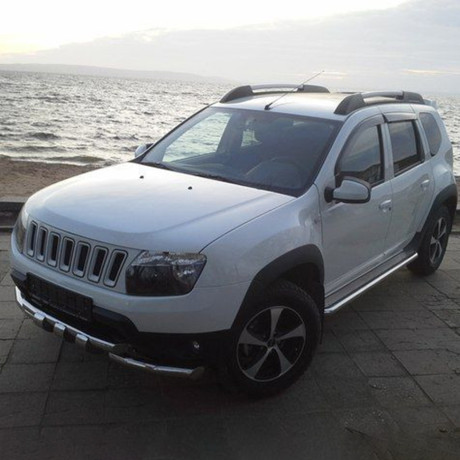 Решетка радиатора "Jeep" для Renault Duster (2010-2021) купить недорого с доставкой в Омск