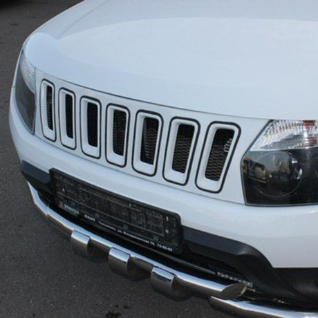 Решетка радиатора "Jeep" для Renault Duster (2010-2021) купить недорого с доставкой в Омск