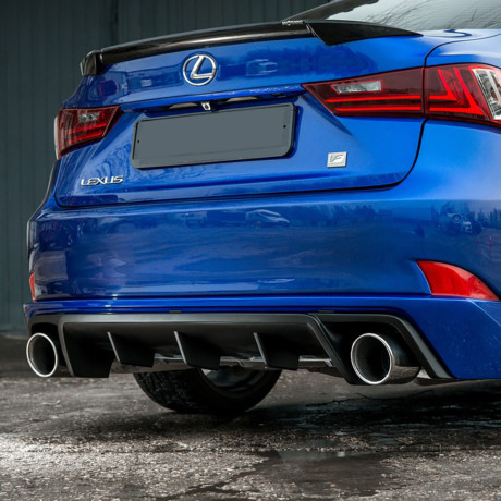 Диффузор заднего бампера №1 (с килями) для Lexus IS III (с 2013-2022) купить недорого с доставкой в Омск
