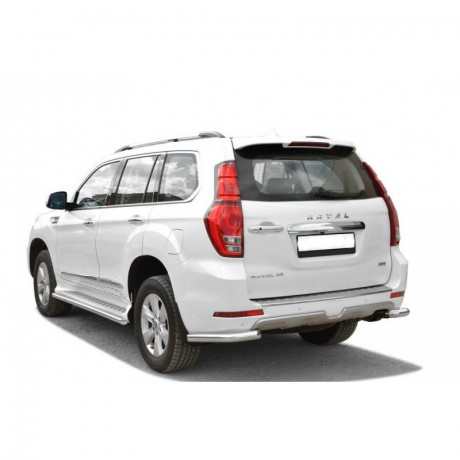 Защита заднего бампера «Уголки» (d63.5) Haval H9(Окрашенное) купить недорого с доставкой в Омск