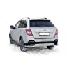 Защита заднего бампера «Уголки двойные» (d63,5) для Lifan X60 (2016-н.в.)(Нерж. Сталь) купить недорого с доставкой в Омск