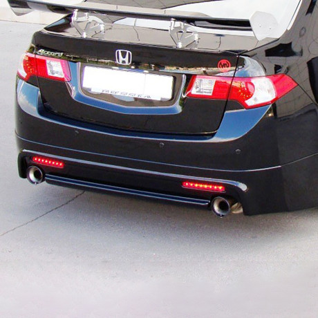 Накладка (юбка) заднего бампера "Mugen Style" для Honda Accord VIII (2008-2013) купить недорого с доставкой в Омск