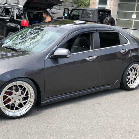 Накладки на пороги "Mugen Style" для Honda Accord VIII (2008-2013) купить недорого с доставкой в Омск