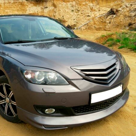 Накладка (юбка) на передний бампер для Mazda 3, хэтчбэк (2003-2009) купить недорого с доставкой в Омск