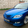 Решетка радиатора "Планка по середине" для Mazda 3, хэтчбэк (2003-2009) купить недорого с доставкой в Омск