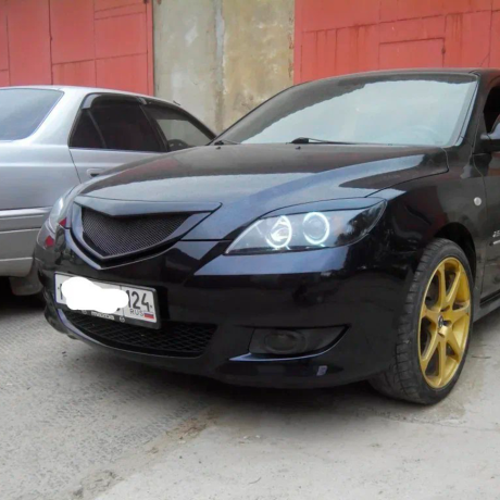 Решетка радиатора "Сетка" для Mazda 3, хэтчбэк (2003-2009) купить недорого с доставкой в Омск