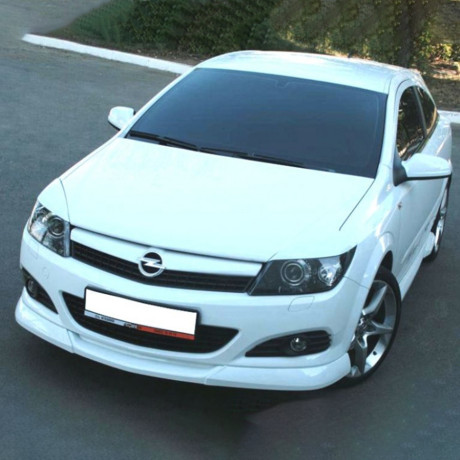 Накладка (юбка) переднего бампера "GT" для Opel Astra H (3D, 5D) купить недорого с доставкой в Омск