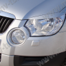 Накладки на фары (реснички) для Skoda Yeti (2009-2012) купить недорого с доставкой в Омск