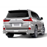 Защита заднего бампера двойная угловая d63/51мм (НПС) LEXUS 450D (2015-н.в.) купить недорого с доставкой в Омск