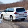 Защита заднего бампера двойная угловая d63/51мм (НПС) LEXUS 450D (2015-н.в.) купить недорого с доставкой в Омск