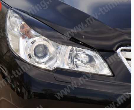 Накладки на фары (реснички) для Subaru Outback (4th generation)/Legacy (5th generation)(2009-2014) купить недорого с доставкой в Омск