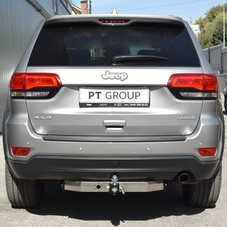 ТСУ /съемный квадрат/ с НЕРЖ накладкой JEEP Grand Cherokee (2013-2022г.в.) купить недорого с доставкой в Омск