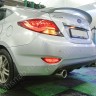 Диффузор заднего бампера var №3 (двойной выхлоп) для Hyundai Solaris (2010-2013) купить недорого с доставкой в Омск