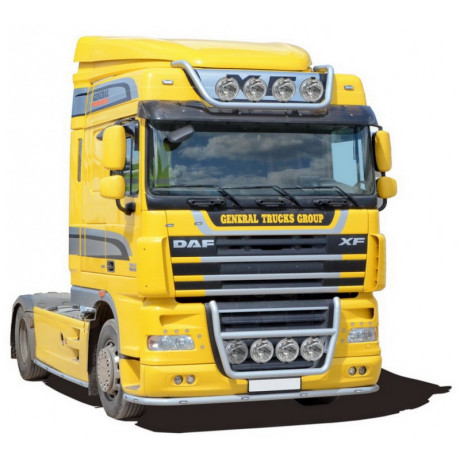 Защита порогов для DAF FT XF105.410-460 (2008-2013)(Нерж. Сталь) купить недорого с доставкой в Омск