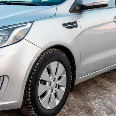Защитные накладки на арки "АртФорм" для Kia Rio (2011-2015 г.в.), седан купить недорого с доставкой в Омск